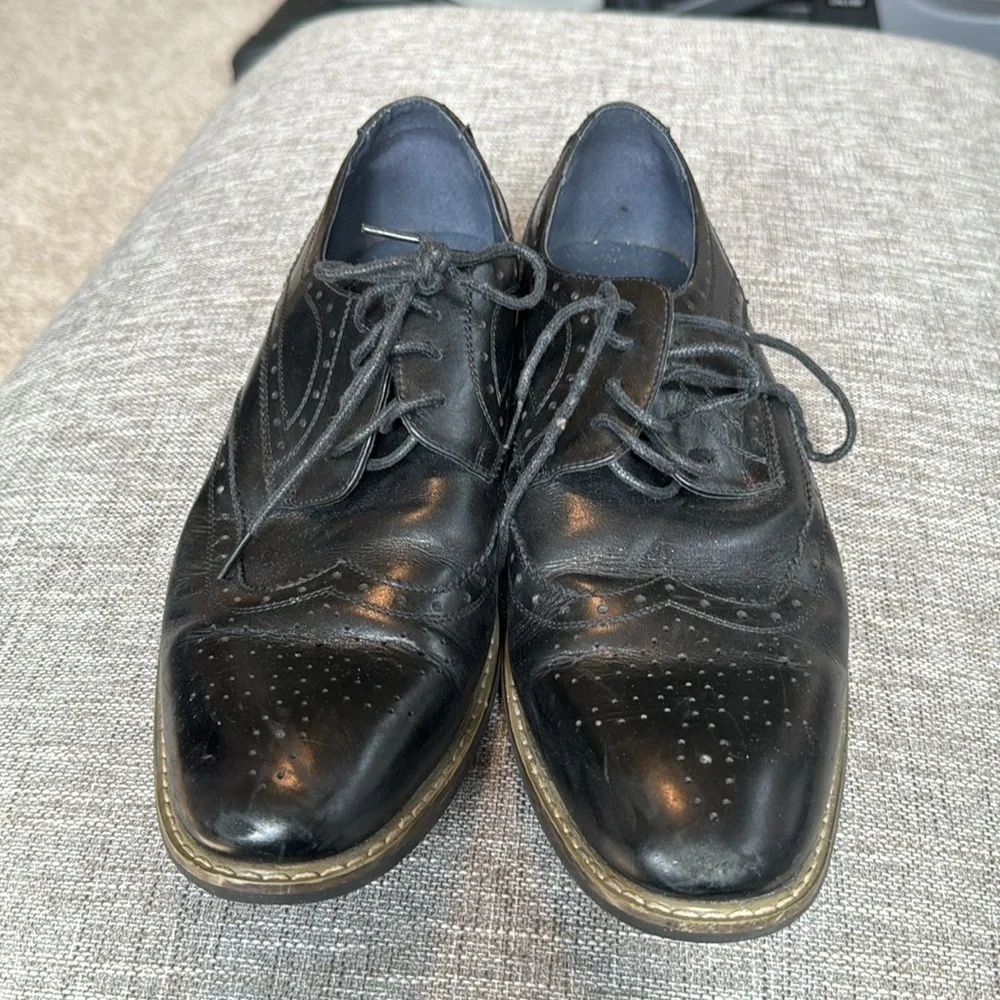 Cestfini Men's Leather Wingtip Lace Up Oxford Dress Shoes